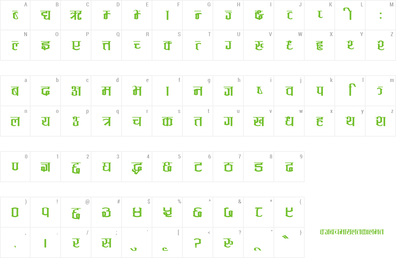 Font Annapurna preview